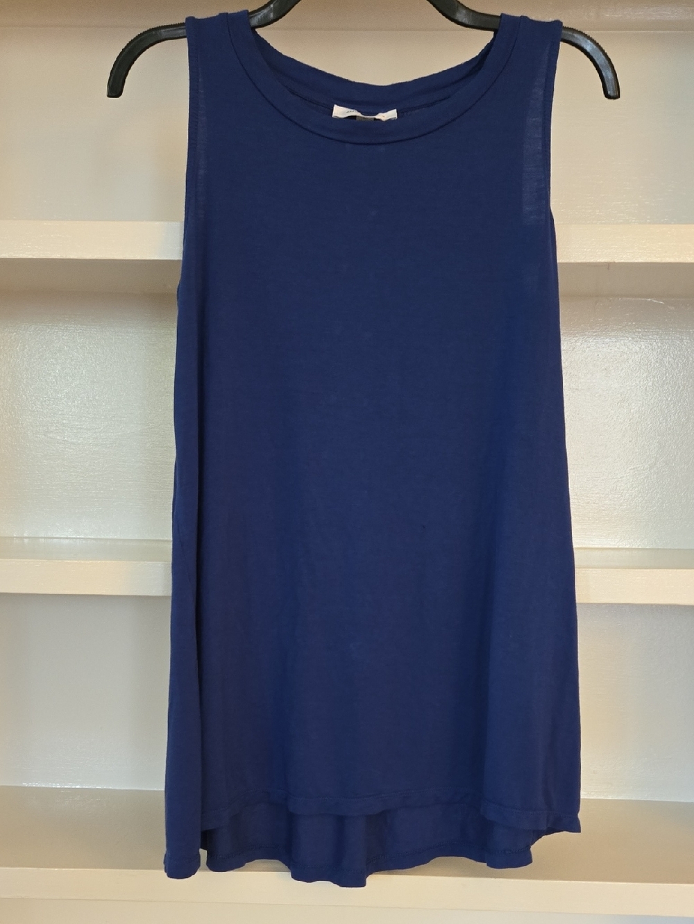 August Silk Blue Crew Neck Tee